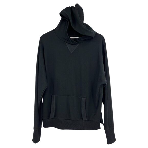 Cutter & Buck Sweatshirt medium womens black thin hooded pocket pullover - Picture 4 of 10